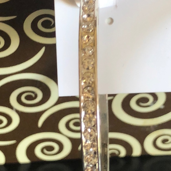 Elegant Silver Tone Hoop Earrings - Picture 4 of 6